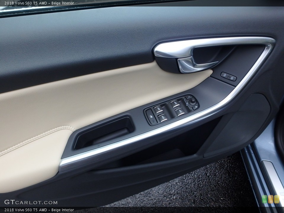 Beige Interior Door Panel for the 2018 Volvo S60 T5 AWD #123247976