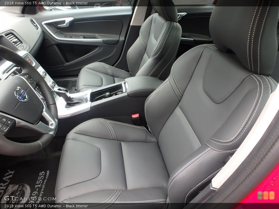 Black Interior Front Seat for the 2018 Volvo S60 T5 AWD Dynamic #123248293