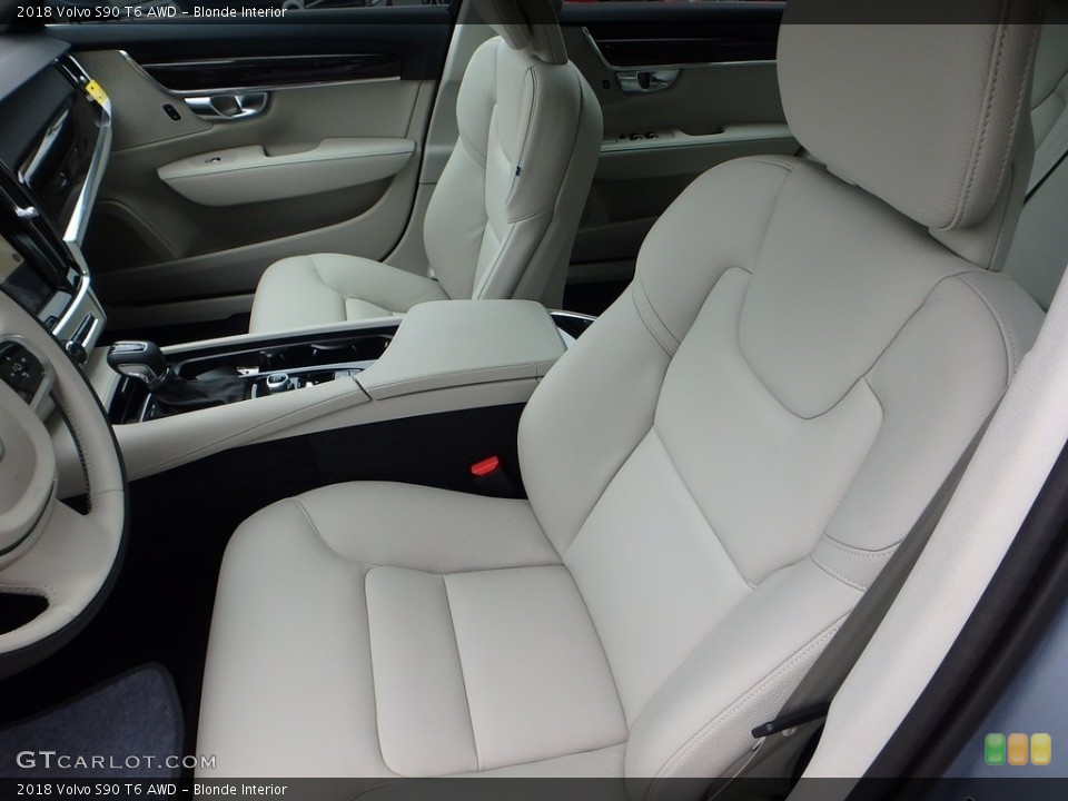 Blonde Interior Front Seat for the 2018 Volvo S90 T6 AWD #123248980