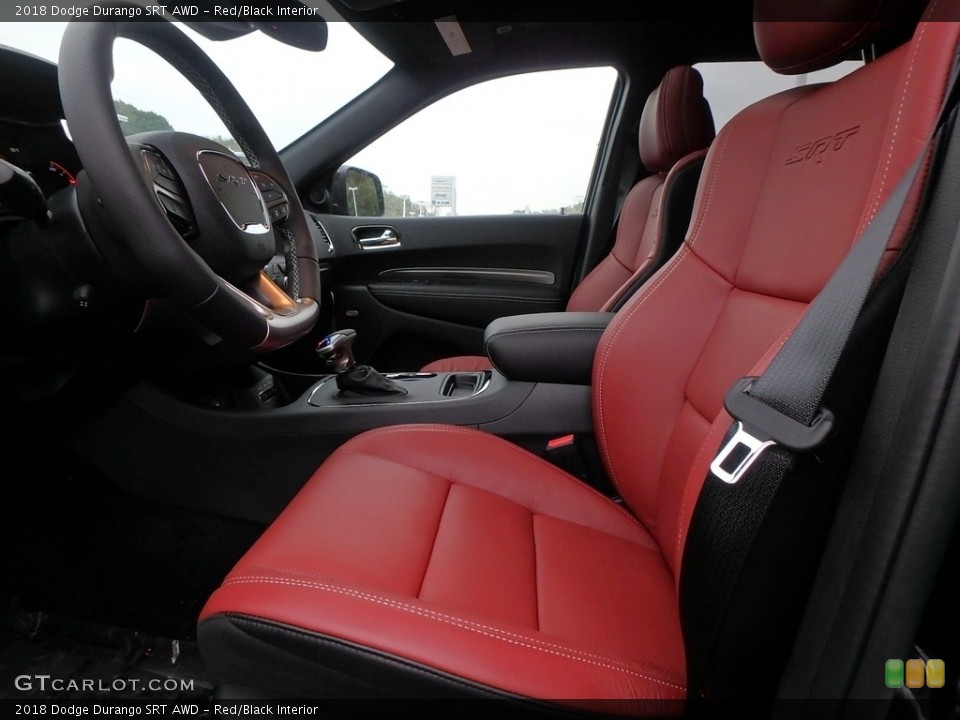 Red/Black Interior Front Seat for the 2018 Dodge Durango SRT AWD #123256824