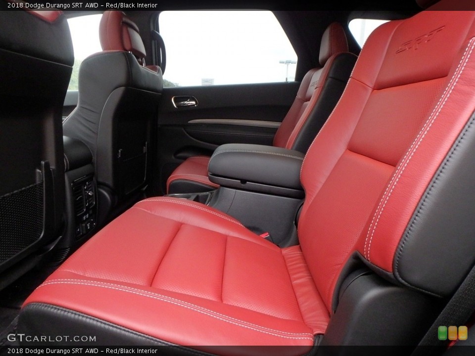 Red/Black Interior Rear Seat for the 2018 Dodge Durango SRT AWD #123256845
