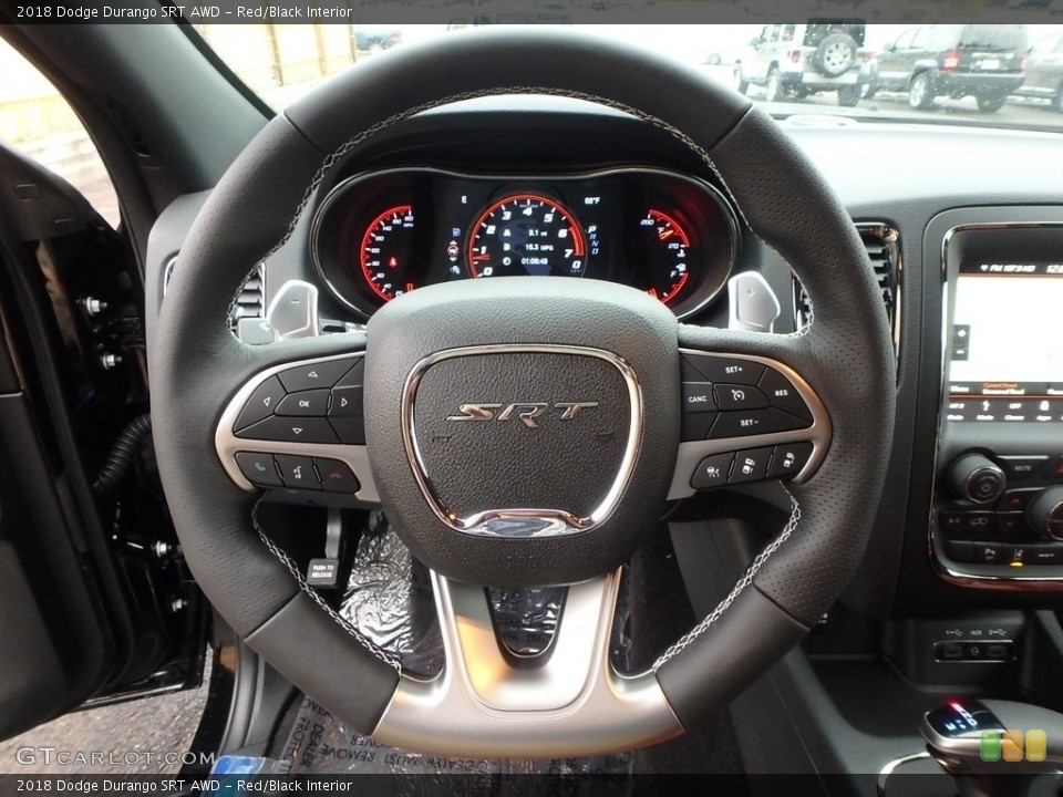 Red/Black Interior Steering Wheel for the 2018 Dodge Durango SRT AWD #123257055