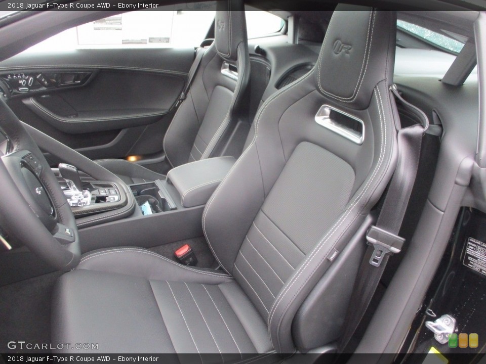Ebony Interior Photo for the 2018 Jaguar F-Type R Coupe AWD #123259767