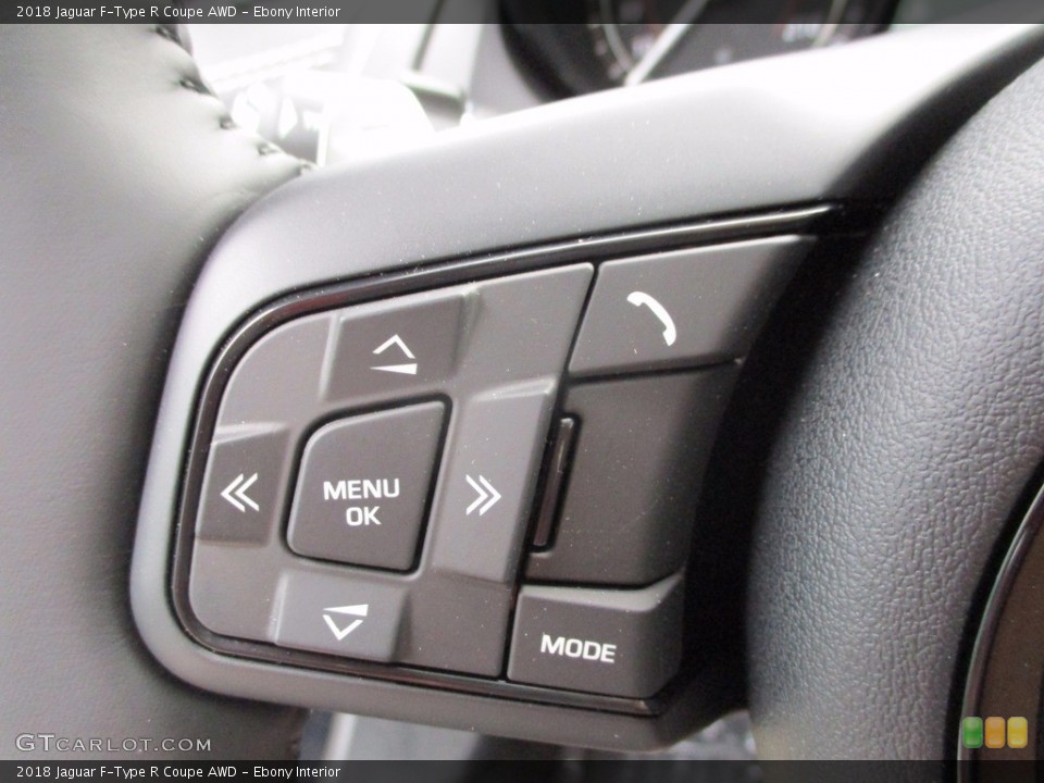 Ebony Interior Controls for the 2018 Jaguar F-Type R Coupe AWD #123259911