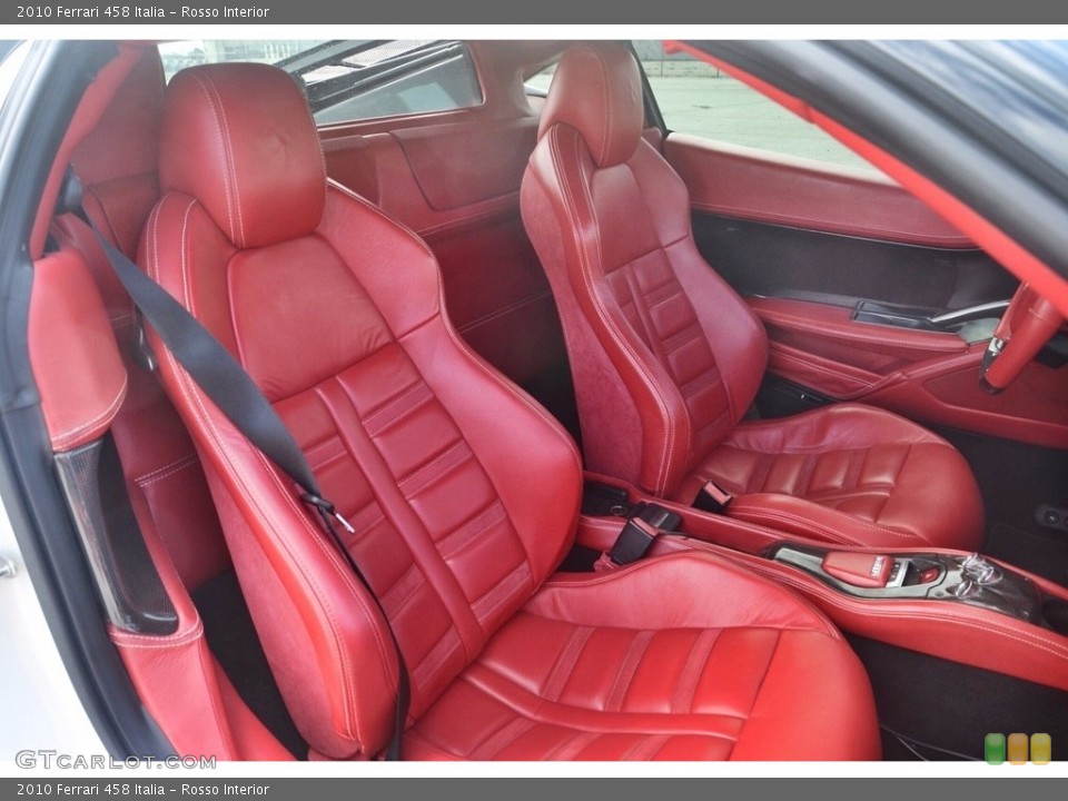 Rosso Interior Front Seat for the 2010 Ferrari 458 Italia #123262014