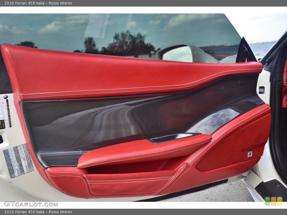 Rosso Interior Door Panel for the 2010 Ferrari 458 Italia #123262206