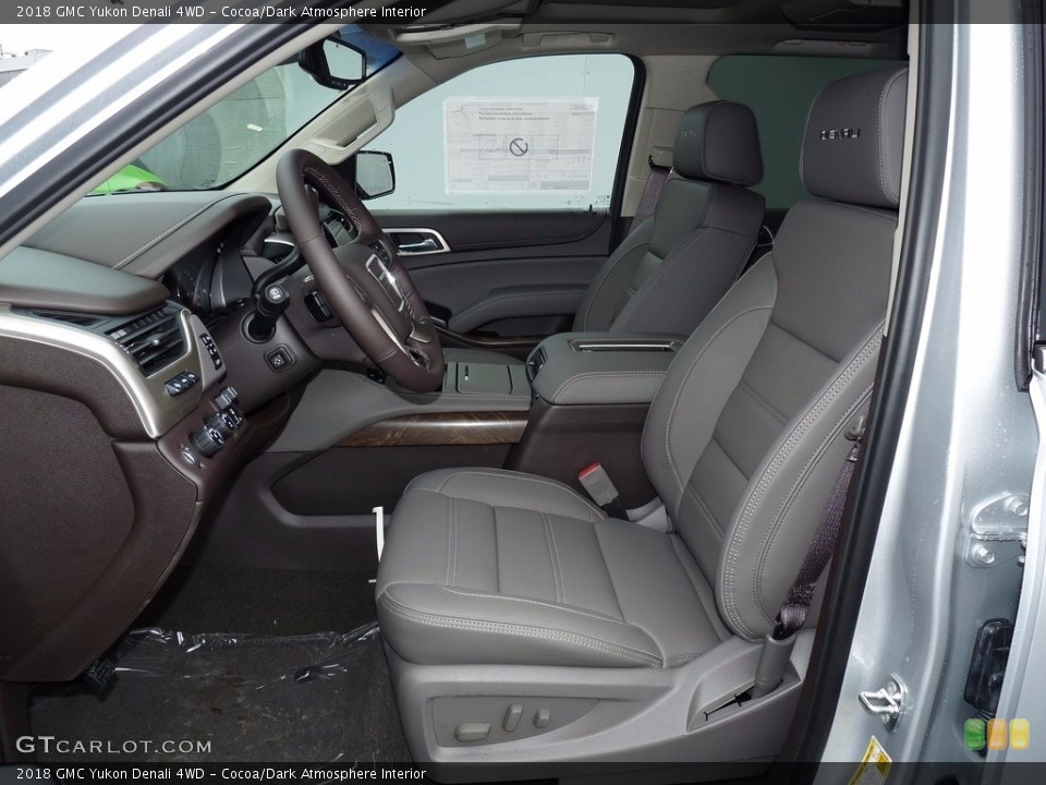 Cocoa/Dark Atmosphere Interior Photo for the 2018 GMC Yukon Denali 4WD #123268431