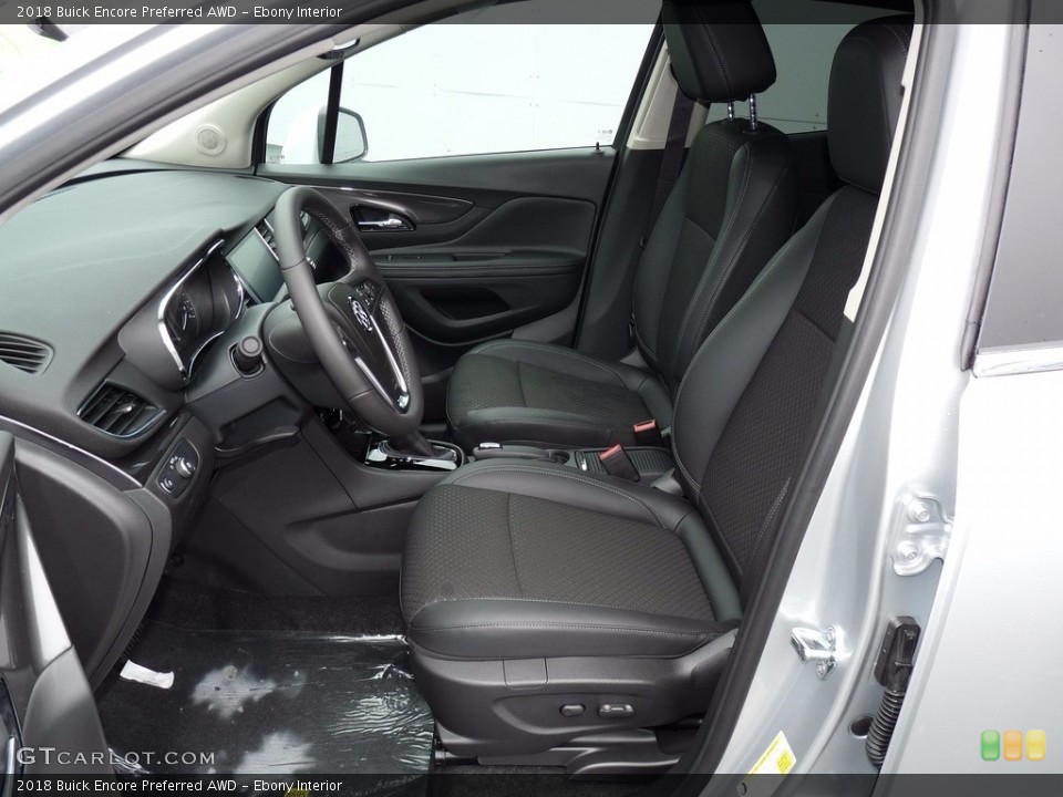 Ebony Interior Front Seat for the 2018 Buick Encore Preferred AWD #123269082
