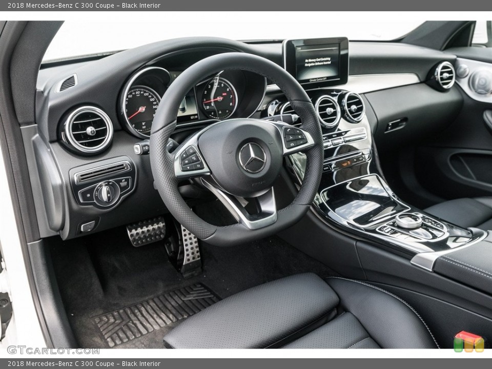 Black Interior Dashboard for the 2018 Mercedes-Benz C 300 Coupe #123271089