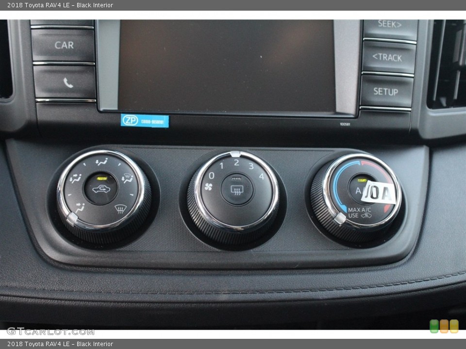 Black Interior Controls for the 2018 Toyota RAV4 LE #123271191