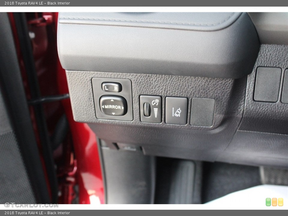 Black Interior Controls for the 2018 Toyota RAV4 LE #123271290