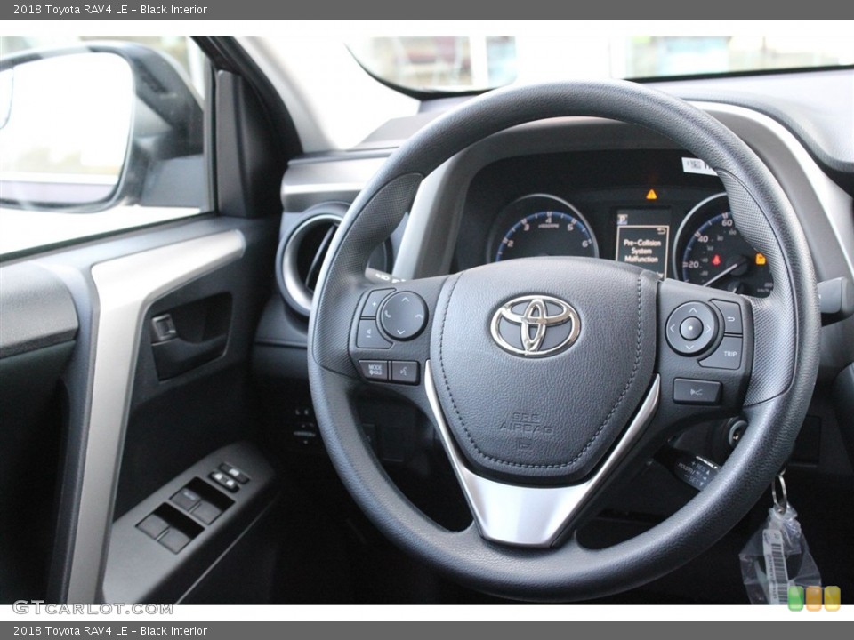 Black Interior Steering Wheel for the 2018 Toyota RAV4 LE #123271884