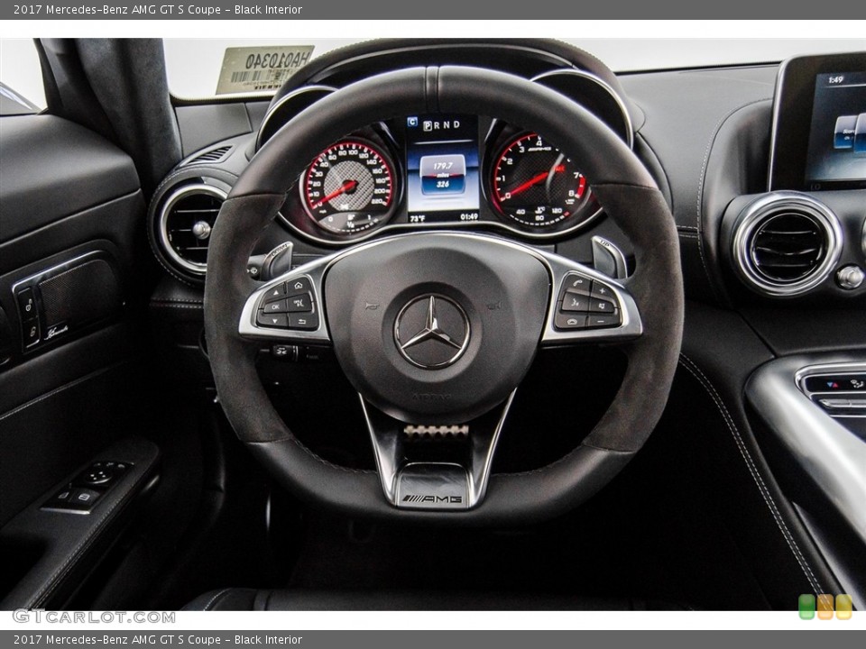 Black Interior Steering Wheel for the 2017 Mercedes-Benz AMG GT S Coupe #123273977