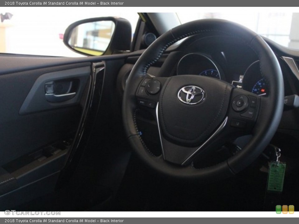 Black Interior Steering Wheel for the 2018 Toyota Corolla iM  #123279798