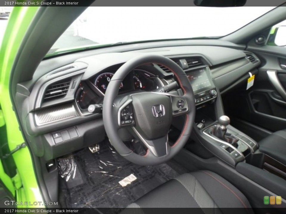 Black Interior Dashboard for the 2017 Honda Civic Si Coupe #123281391