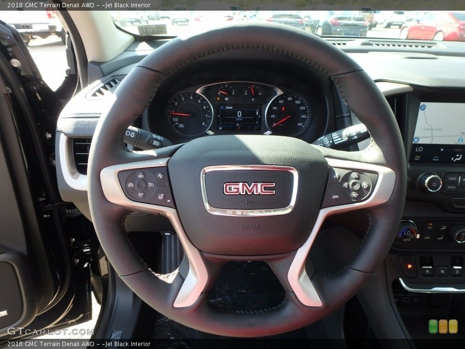 ­Jet Black Interior Steering Wheel for the 2018 GMC Terrain Denali AWD #123282470
