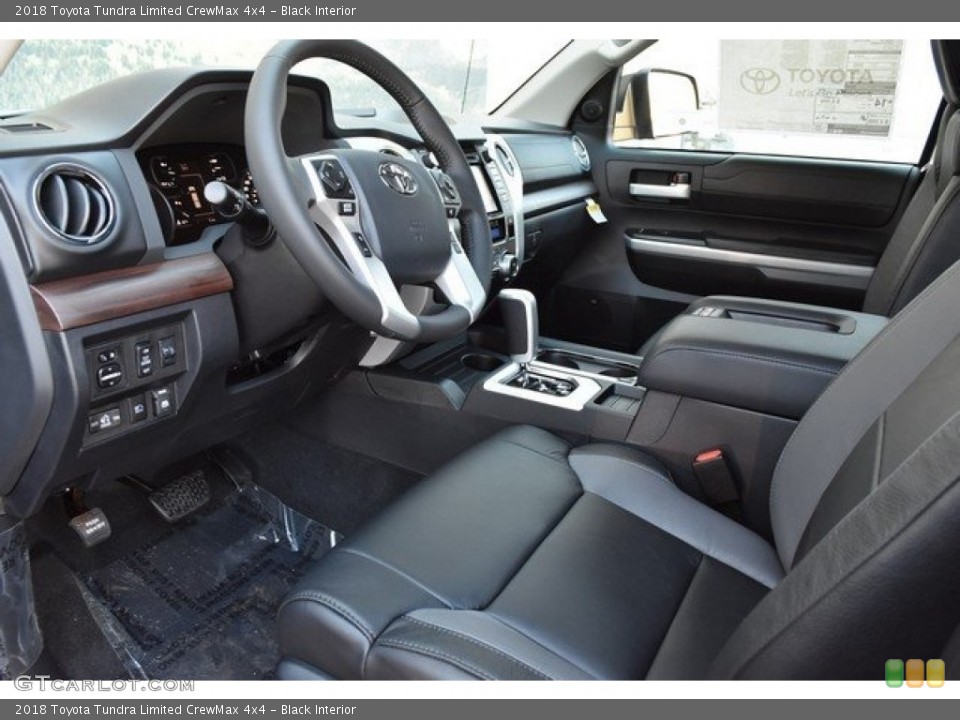 Black Interior Photo for the 2018 Toyota Tundra Limited CrewMax 4x4 #123288594
