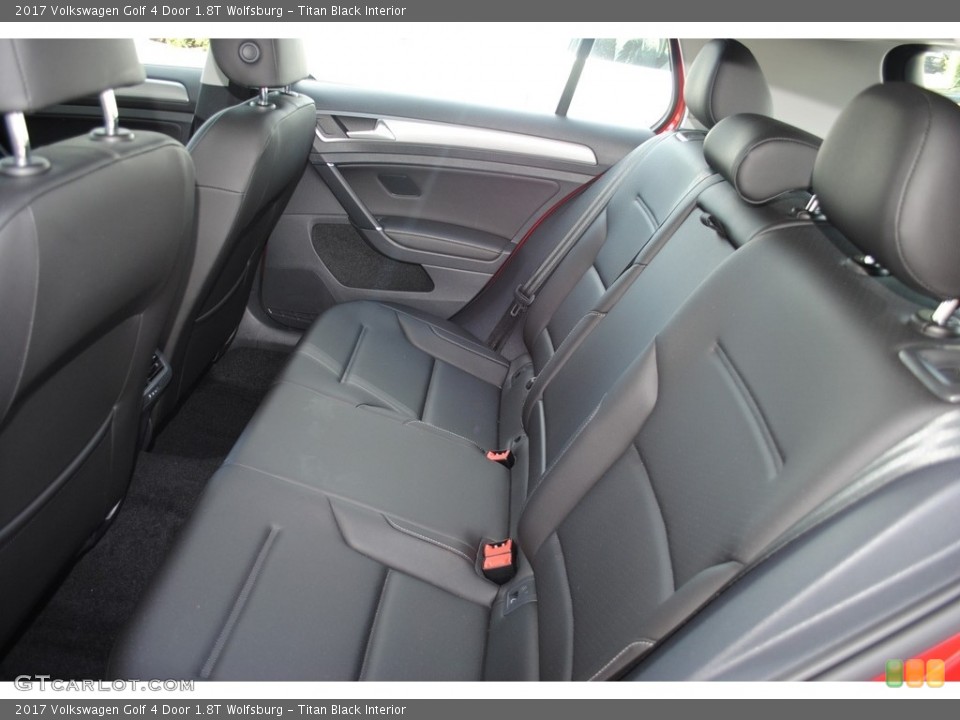 Titan Black Interior Rear Seat for the 2017 Volkswagen Golf 4 Door 1.8T Wolfsburg #123290994