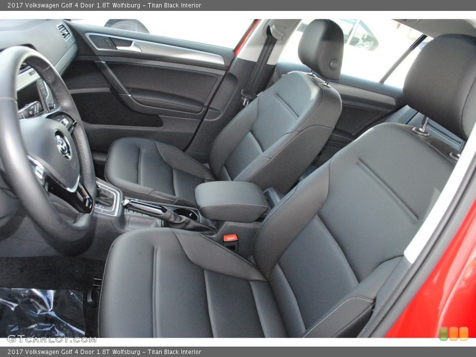 Titan Black Interior Front Seat for the 2017 Volkswagen Golf 4 Door 1.8T Wolfsburg #123291078