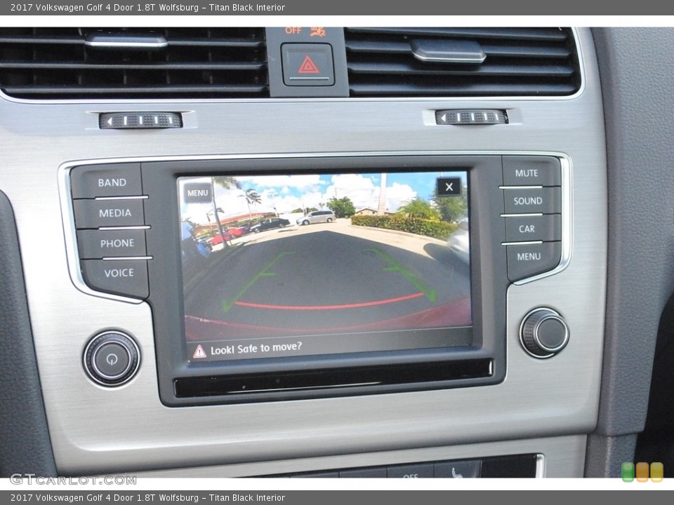 Titan Black Interior Controls for the 2017 Volkswagen Golf 4 Door 1.8T Wolfsburg #123291141