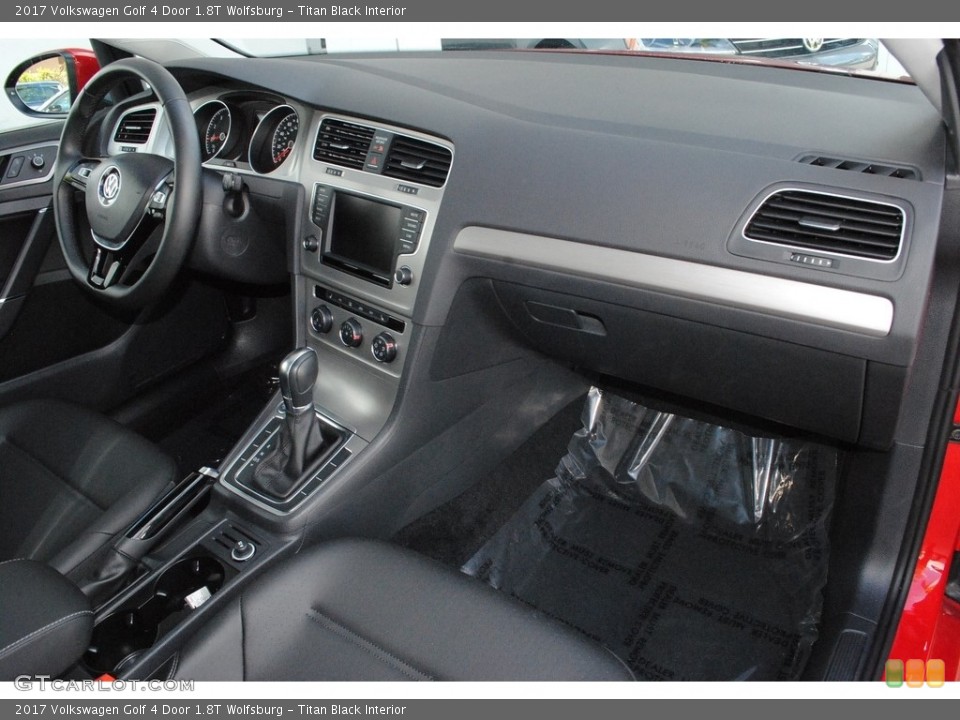 Titan Black Interior Dashboard for the 2017 Volkswagen Golf 4 Door 1.8T Wolfsburg #123291189
