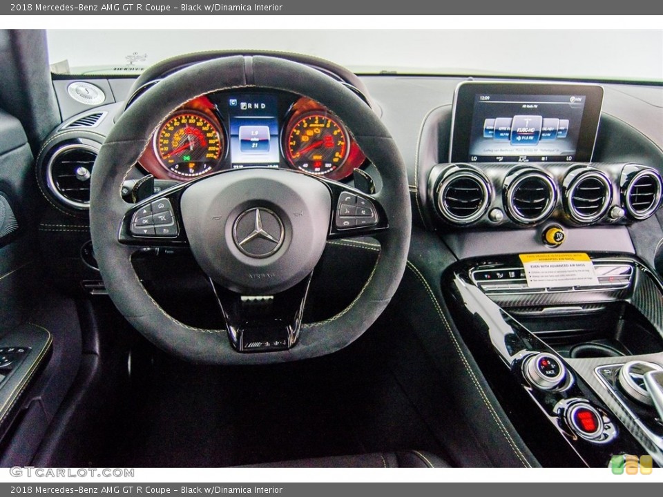 Black w/Dinamica Interior Dashboard for the 2018 Mercedes-Benz AMG GT R Coupe #123293613