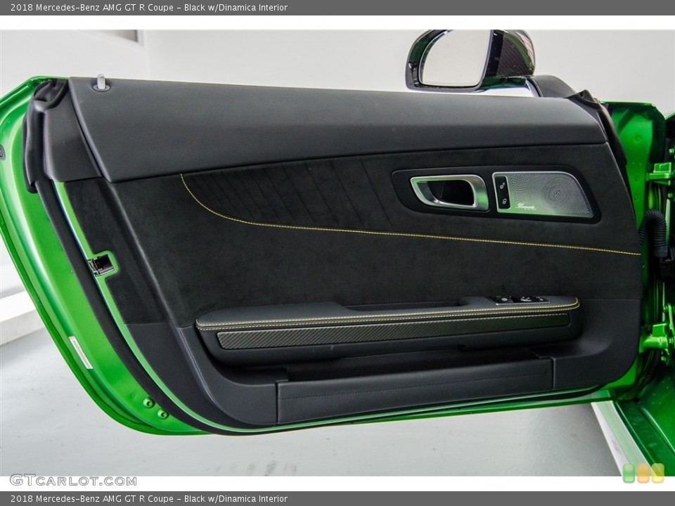 Black w/Dinamica Interior Door Panel for the 2018 Mercedes-Benz AMG GT R Coupe #123293667