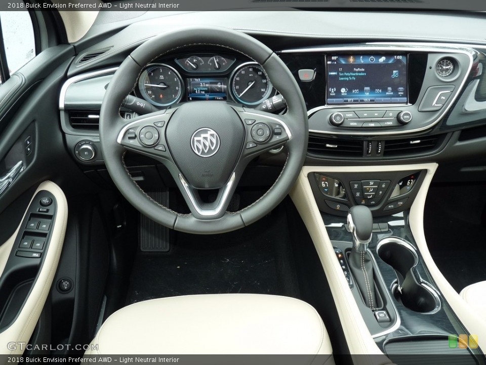 Light Neutral Interior Dashboard for the 2018 Buick Envision Preferred AWD #123295932