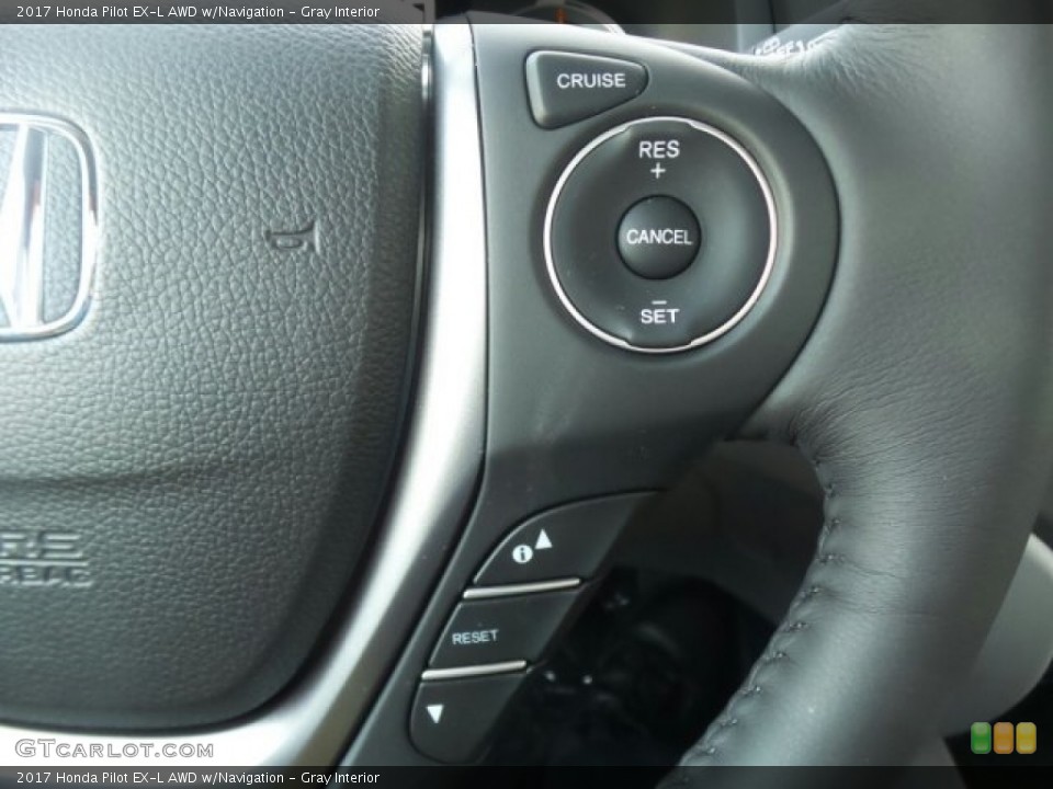 Gray Interior Controls for the 2017 Honda Pilot EX-L AWD w/Navigation #123300651