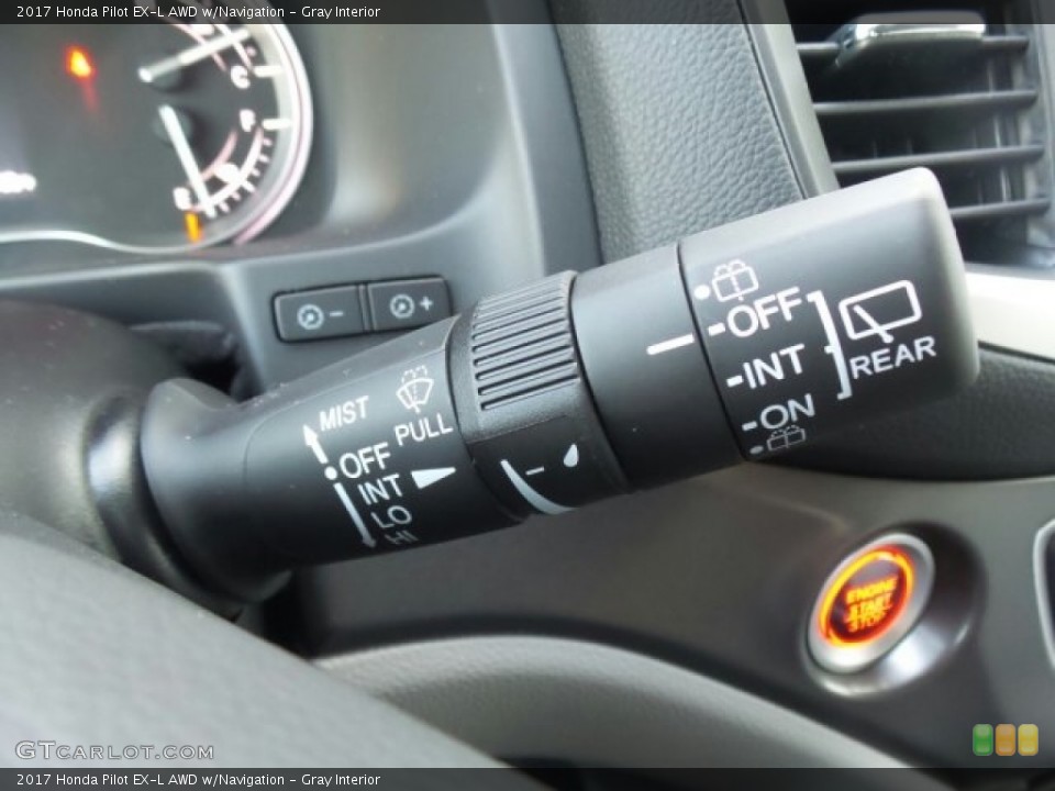 Gray Interior Controls for the 2017 Honda Pilot EX-L AWD w/Navigation #123300669