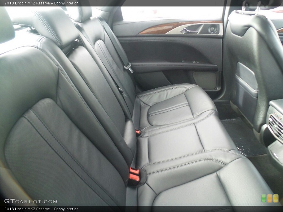Ebony Interior Rear Seat for the 2018 Lincoln MKZ Reserve #123301464
