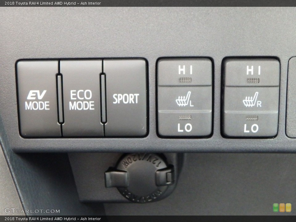 Ash Interior Controls for the 2018 Toyota RAV4 Limited AWD Hybrid #123302868