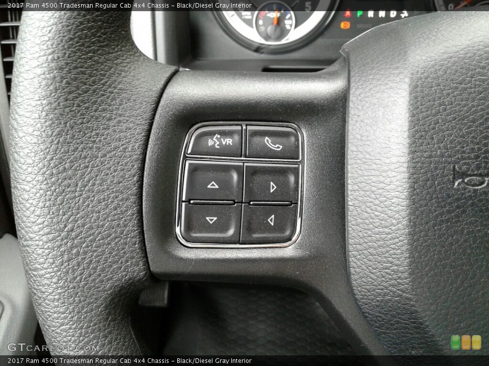 Black/Diesel Gray Interior Controls for the 2017 Ram 4500 Tradesman Regular Cab 4x4 Chassis #123307323
