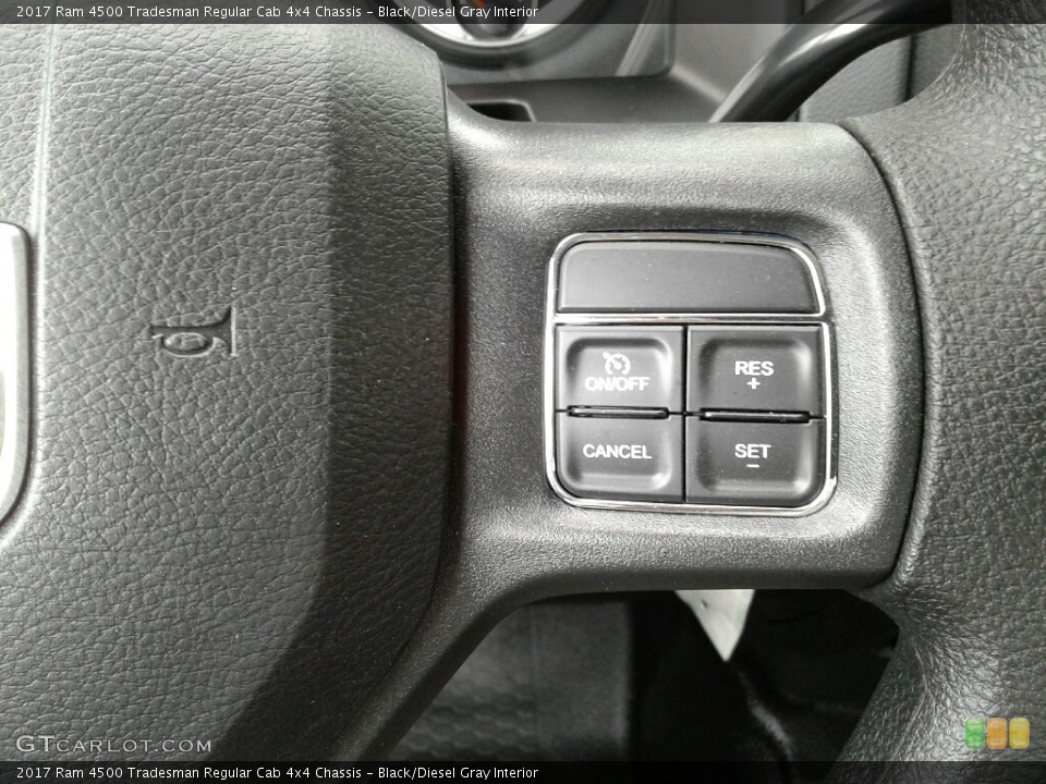 Black/Diesel Gray Interior Controls for the 2017 Ram 4500 Tradesman Regular Cab 4x4 Chassis #123307350
