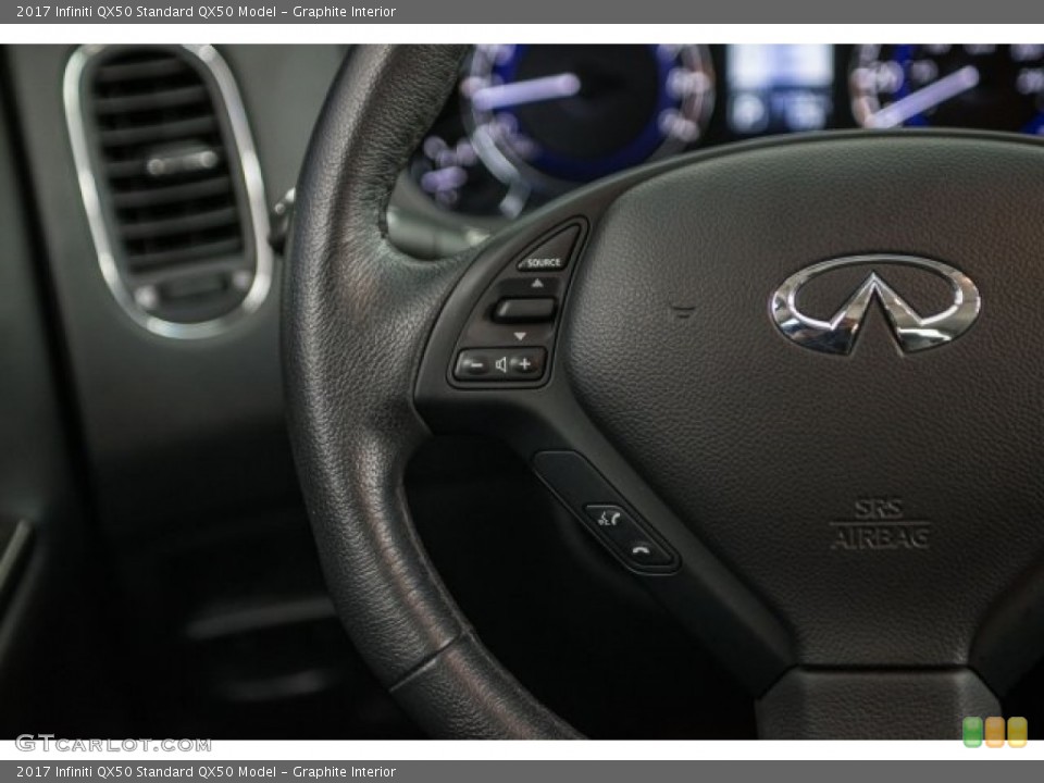 Graphite Interior Steering Wheel for the 2017 Infiniti QX50  #123315578