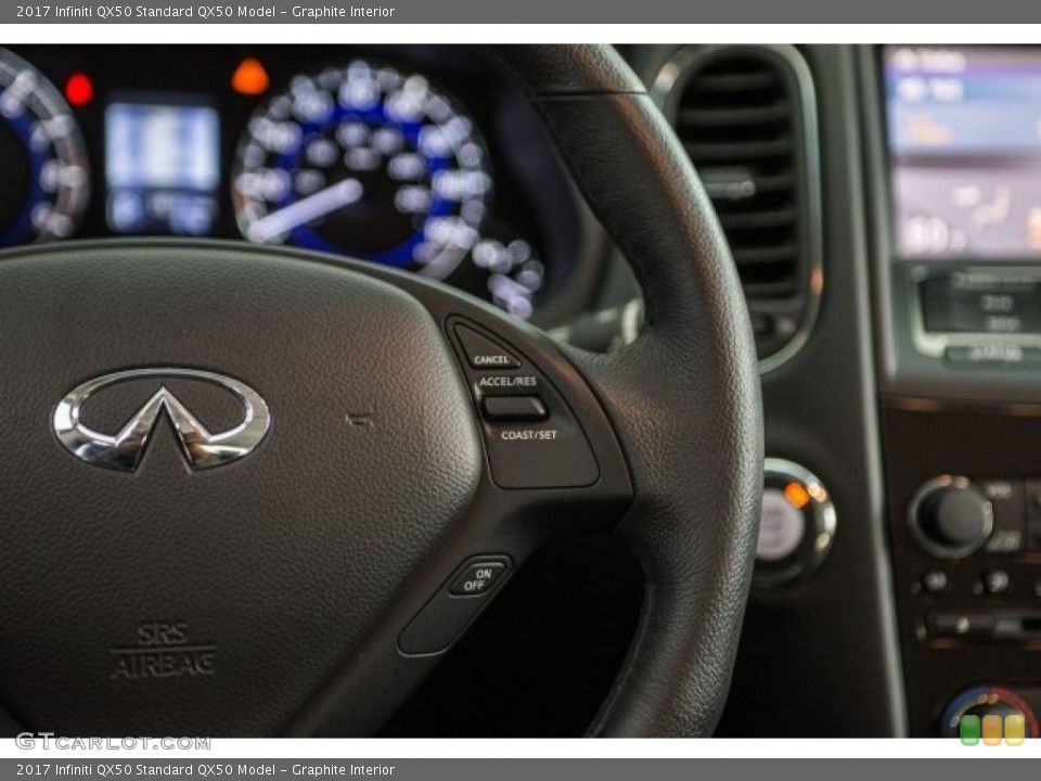 Graphite Interior Steering Wheel for the 2017 Infiniti QX50  #123315596