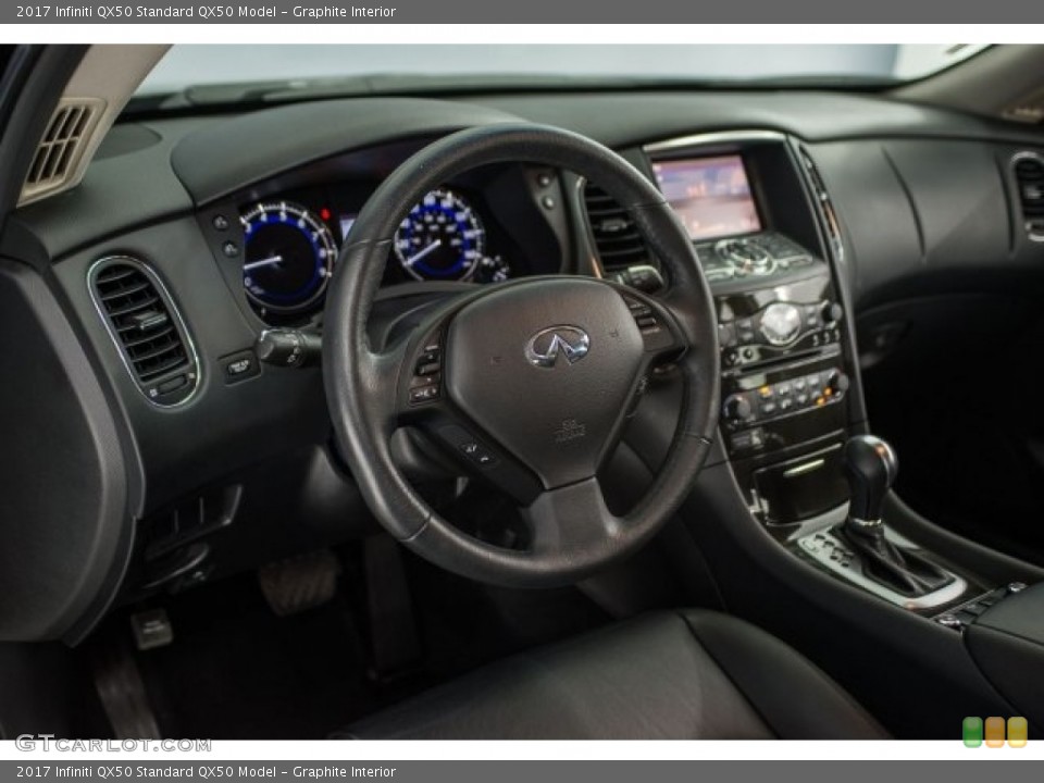 Graphite Interior Dashboard for the 2017 Infiniti QX50  #123315619