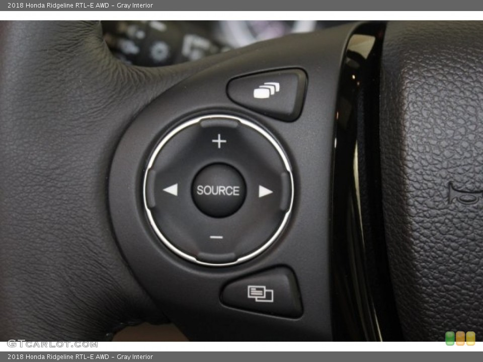 Gray Interior Controls for the 2018 Honda Ridgeline RTL-E AWD #123323723