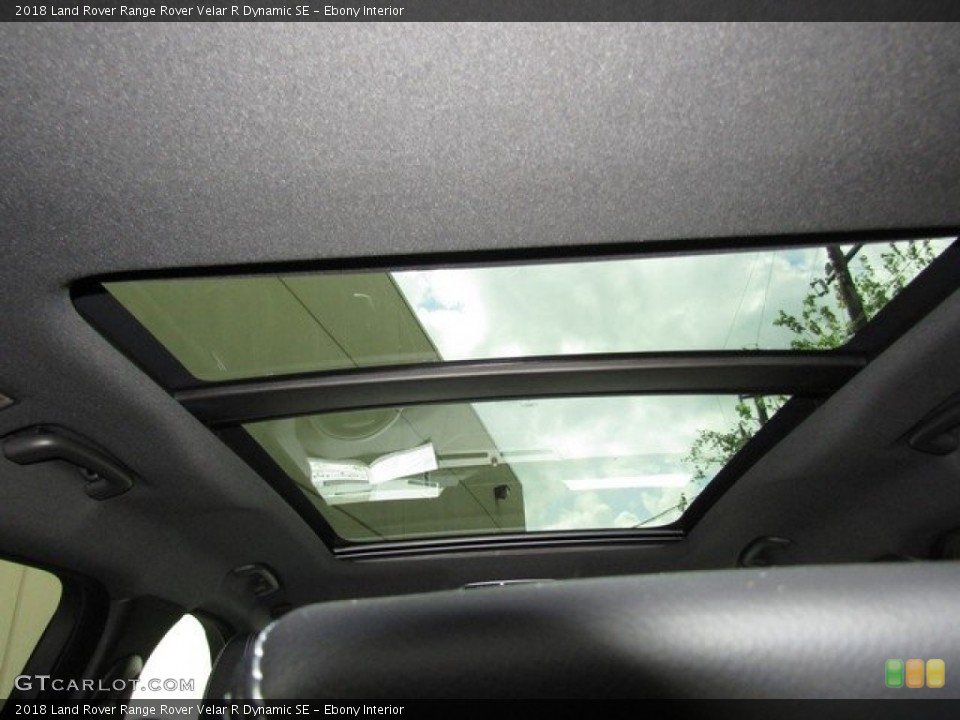 Ebony Interior Sunroof for the 2018 Land Rover Range Rover Velar R Dynamic SE #123330665