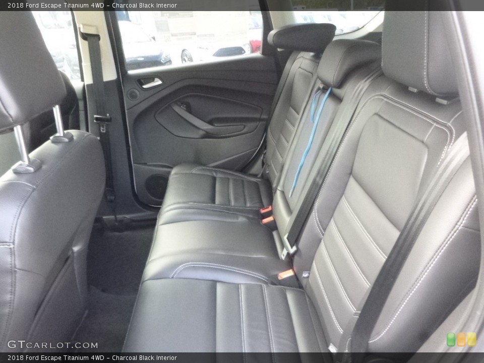 Charcoal Black Interior Rear Seat for the 2018 Ford Escape Titanium 4WD #123330885