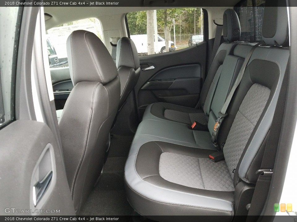 Jet Black Interior Rear Seat for the 2018 Chevrolet Colorado Z71 Crew Cab 4x4 #123335523
