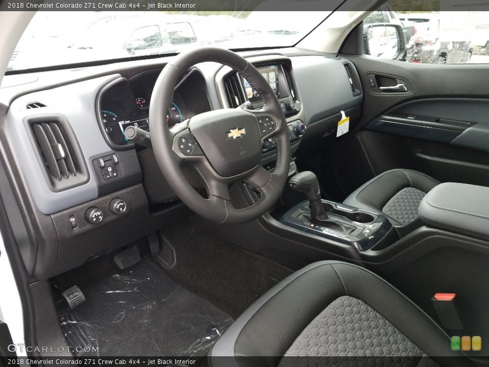 Jet Black Interior Photo for the 2018 Chevrolet Colorado Z71 Crew Cab 4x4 #123335550
