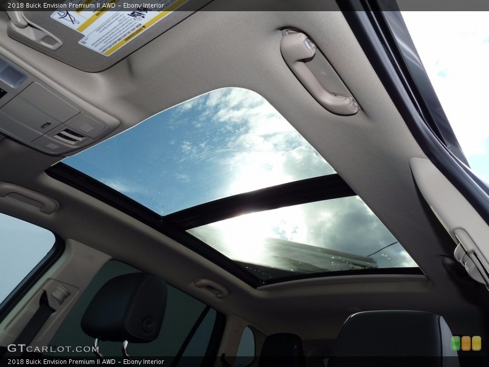 Ebony Interior Sunroof for the 2018 Buick Envision Premium II AWD #123344522