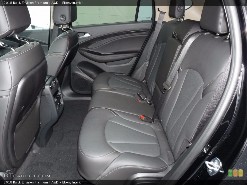 Ebony Interior Rear Seat for the 2018 Buick Envision Premium II AWD #123344570