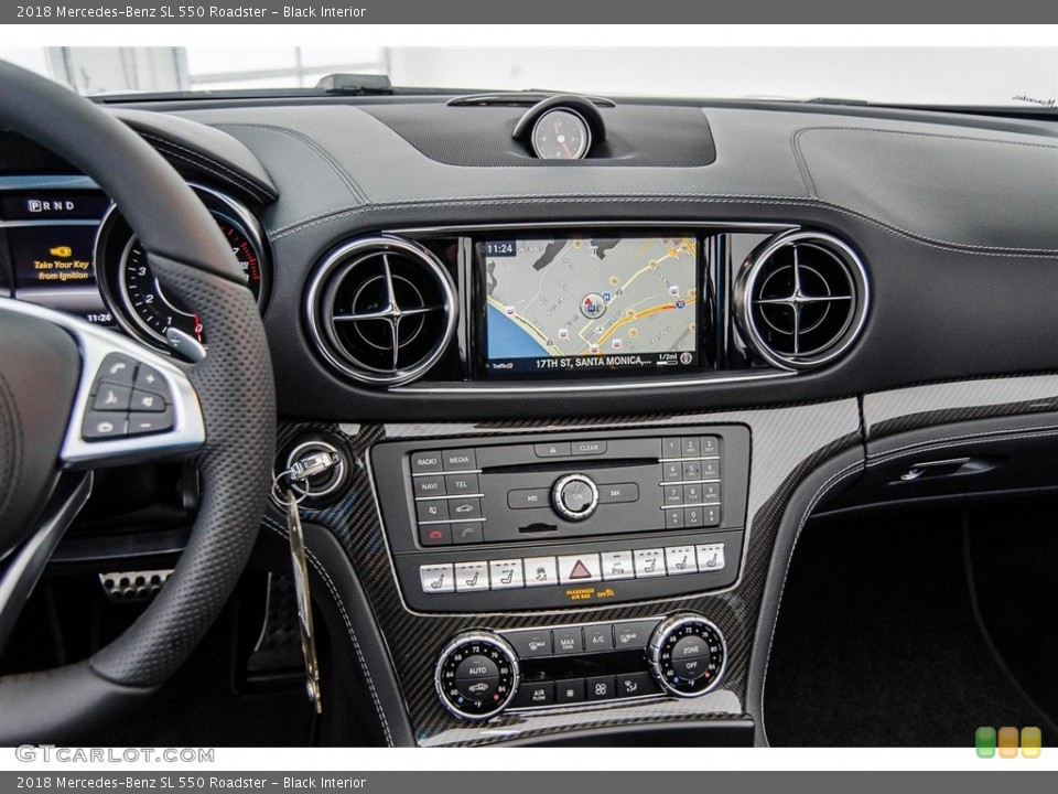 Black Interior Controls for the 2018 Mercedes-Benz SL 550 Roadster #123347396