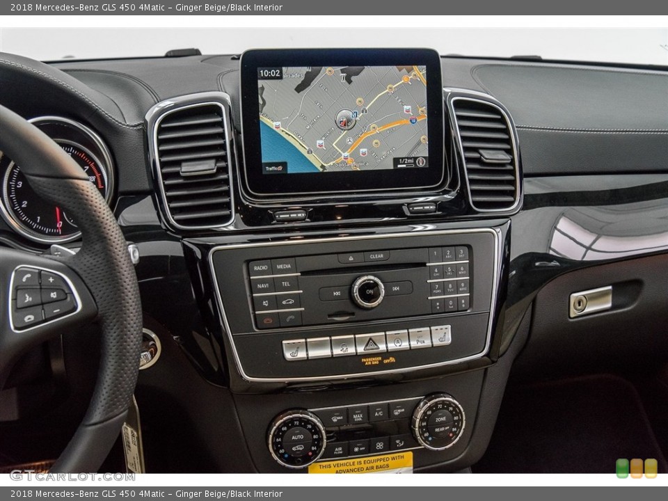 Ginger Beige/Black Interior Controls for the 2018 Mercedes-Benz GLS 450 4Matic #123348674