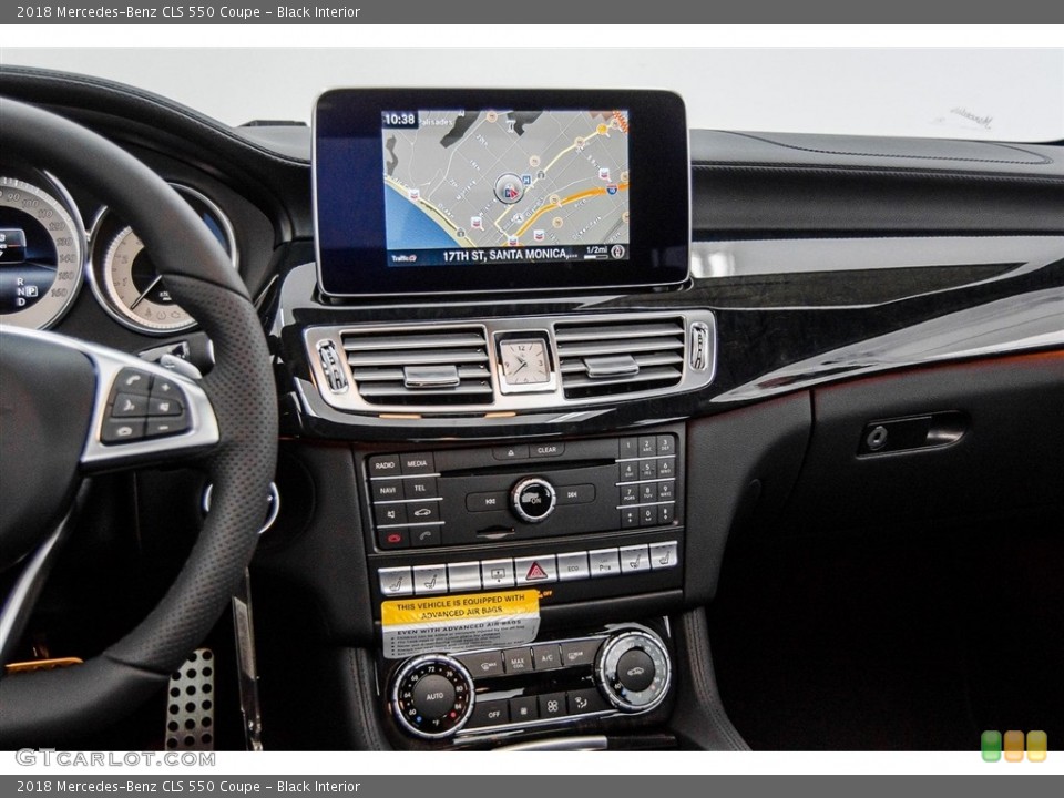 Black Interior Controls for the 2018 Mercedes-Benz CLS 550 Coupe #123349886