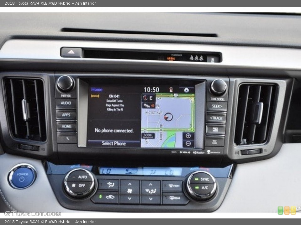 Ash Interior Navigation for the 2018 Toyota RAV4 XLE AWD Hybrid #123361310