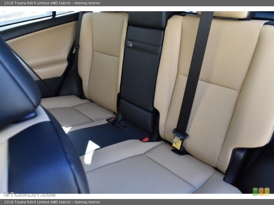 Nutmeg Interior Rear Seat for the 2018 Toyota RAV4 Limited AWD Hybrid #123361892