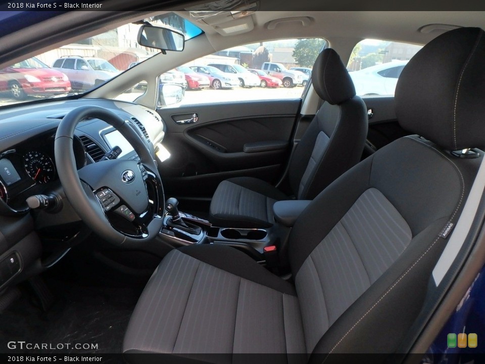 Black Interior Front Seat for the 2018 Kia Forte S #123362549